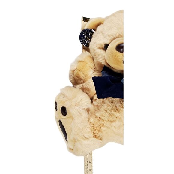 Wal-Mart Teddy Bear Plush Brown Big Feet Furry Leatherette Paws Huggable Gift - Picture 6 of 7